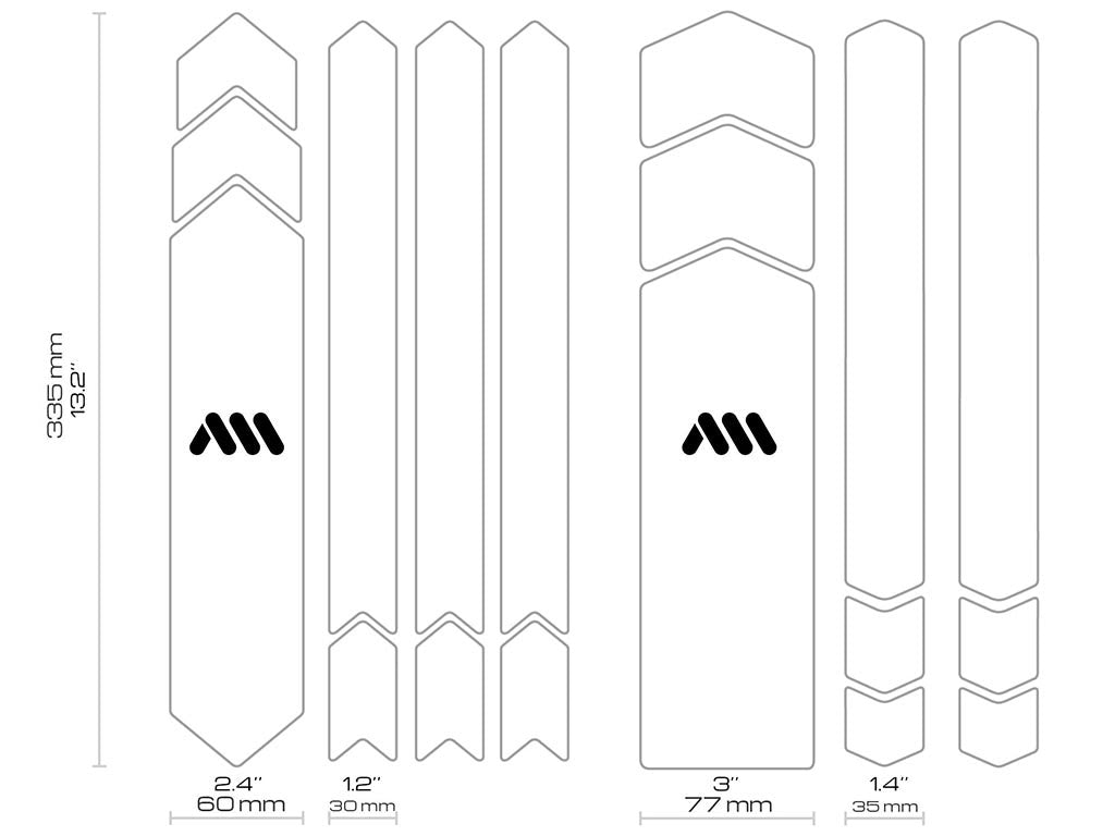 All Mountain Style Honeycomb Frame Guard FULL - Clear