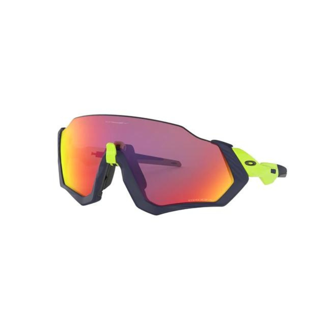 Oakley Flight Jacket Matte Navy Retina Burn Prizm trail Torch Bruce Reyneke Cycles
