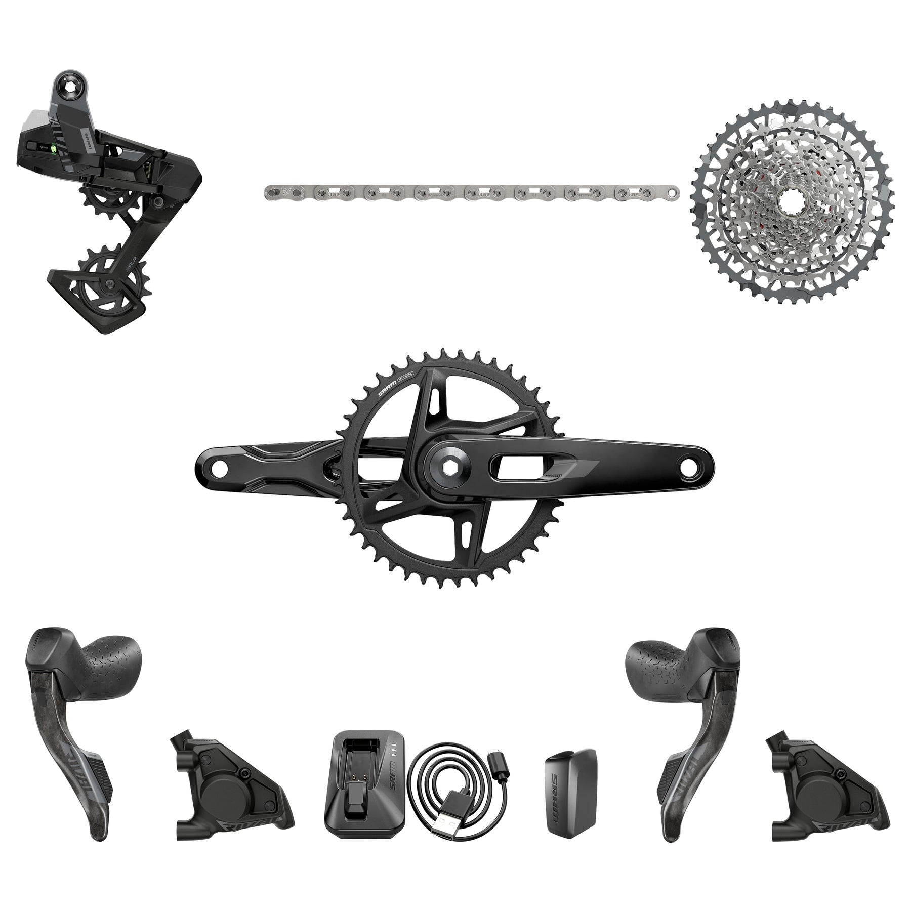 Xplr Sram Force Etap Axs 1x 12sp Groupset Sram Rival XPLR AXS