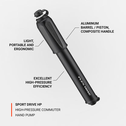 Lezyne Sport Drive High Pressure Hand Pump