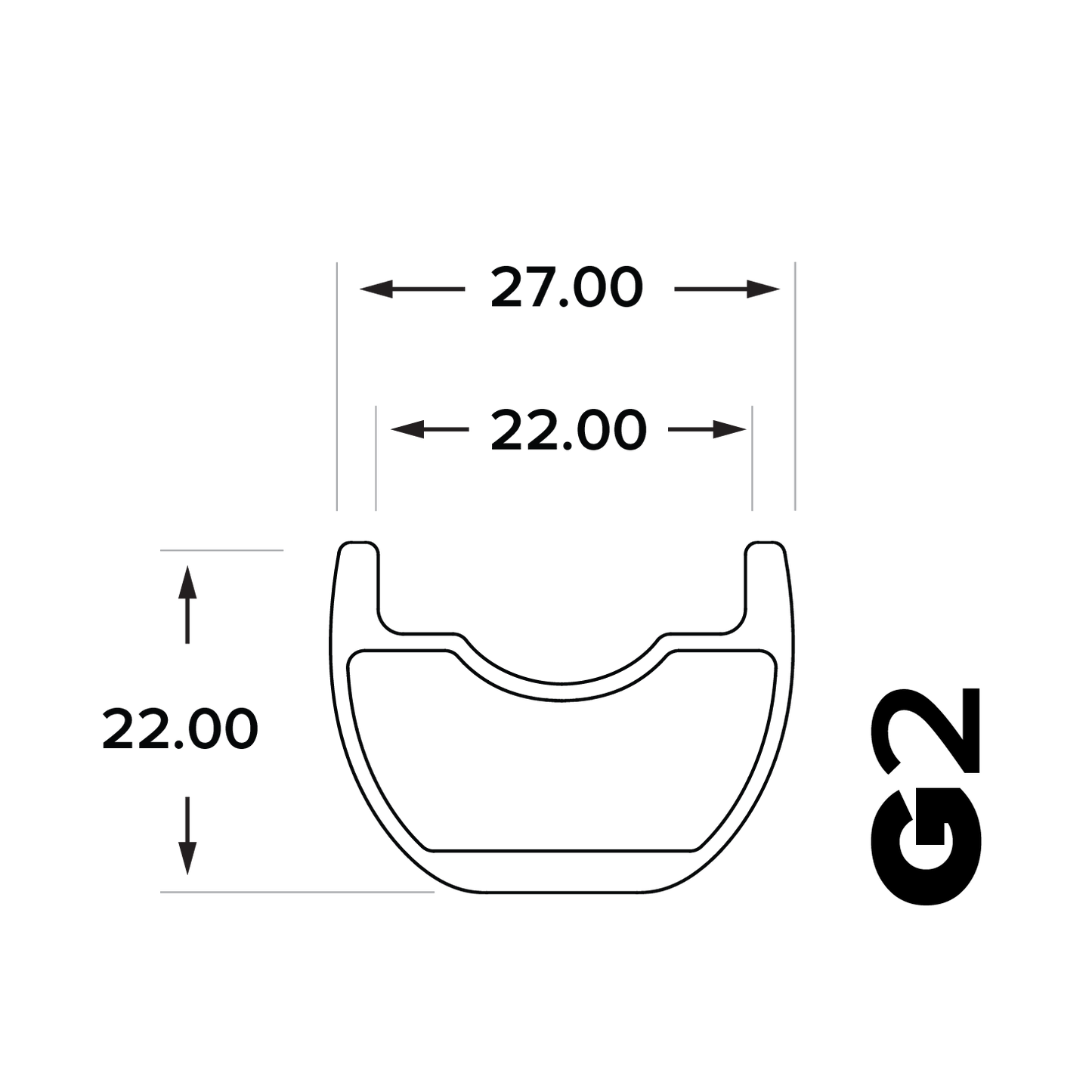 South Industries G2 Carbon Gravel Rim