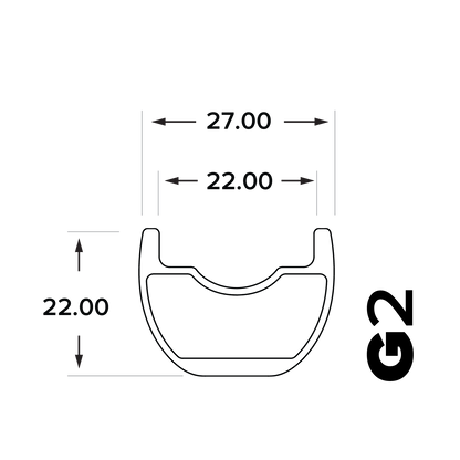 South Industries G2 Carbon Gravel Rim