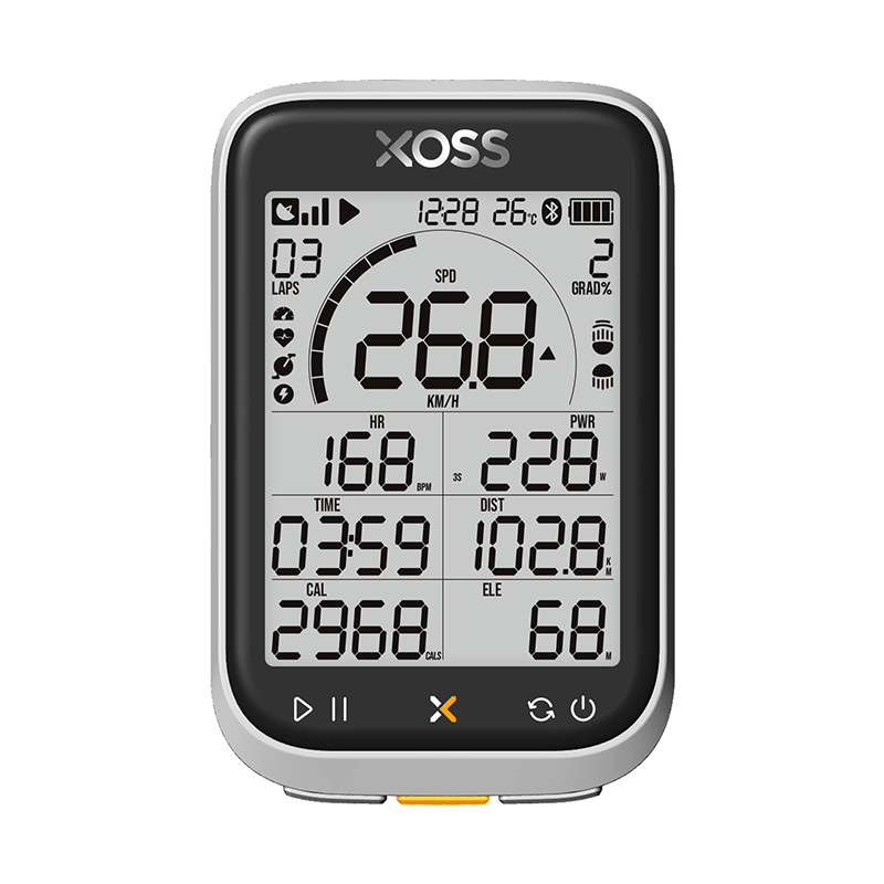 Xoss G+ Gen 3 GPS Cycling Computer - with Ryder Tag Mount