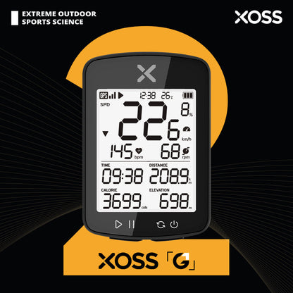 XOSS G+ GPS Smart Cycling Computer with Ryder AirTag Mount