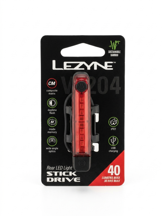 Lezyne Stick+Drive Rear LED Light - 40 L