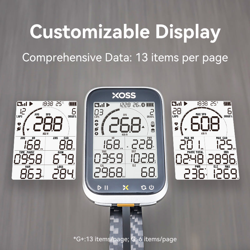 Xoss G+ Gen 3 GPS Cycling Computer - with Ryder Tag Mount
