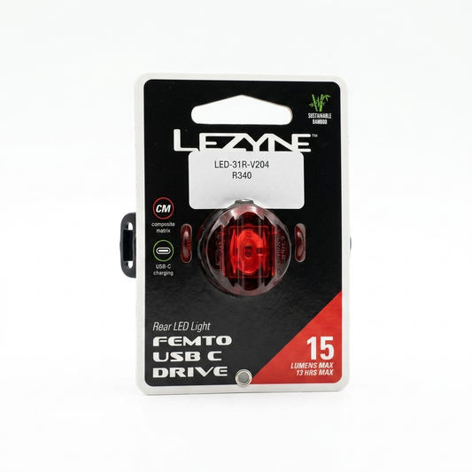 Lezyne Femto USB-C Drive Rear Light
