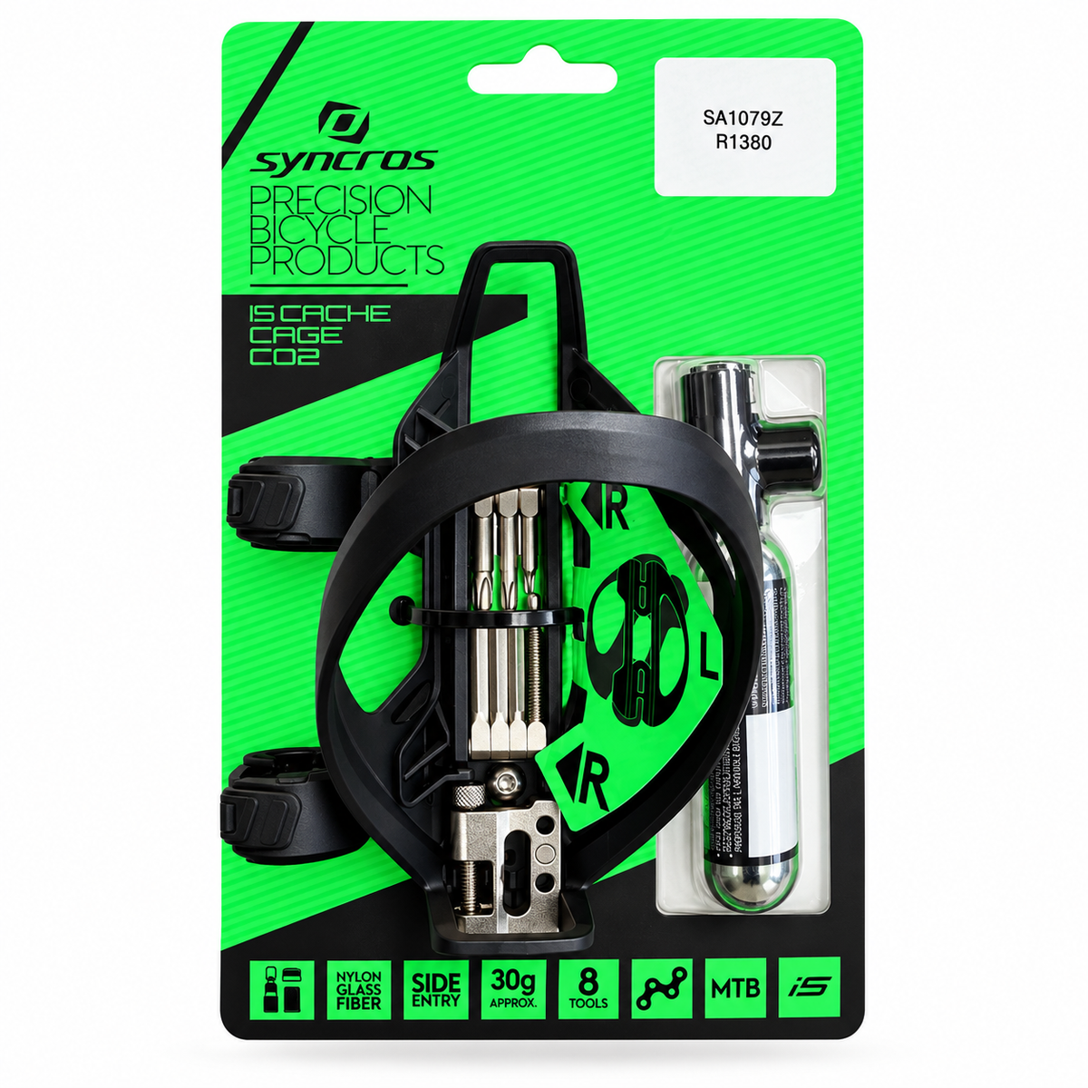 Syncros IS Cache Bottle Cage + C02
