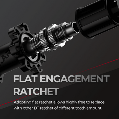 Magene EXAR DB508 UltraDark Carbon Road Wheelset