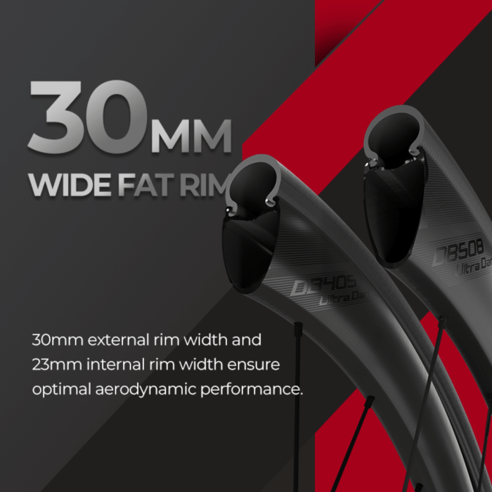 Magene EXAR DB508 UltraDark Carbon Road Wheelset