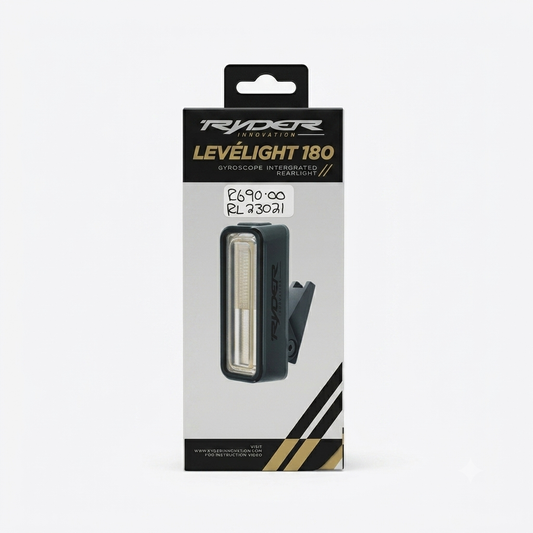 Ryder Levelight 180 Rear Light - Rechargeable