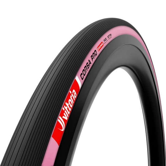 Vittoria Corsa Pro TLR Road Tyres - PINK