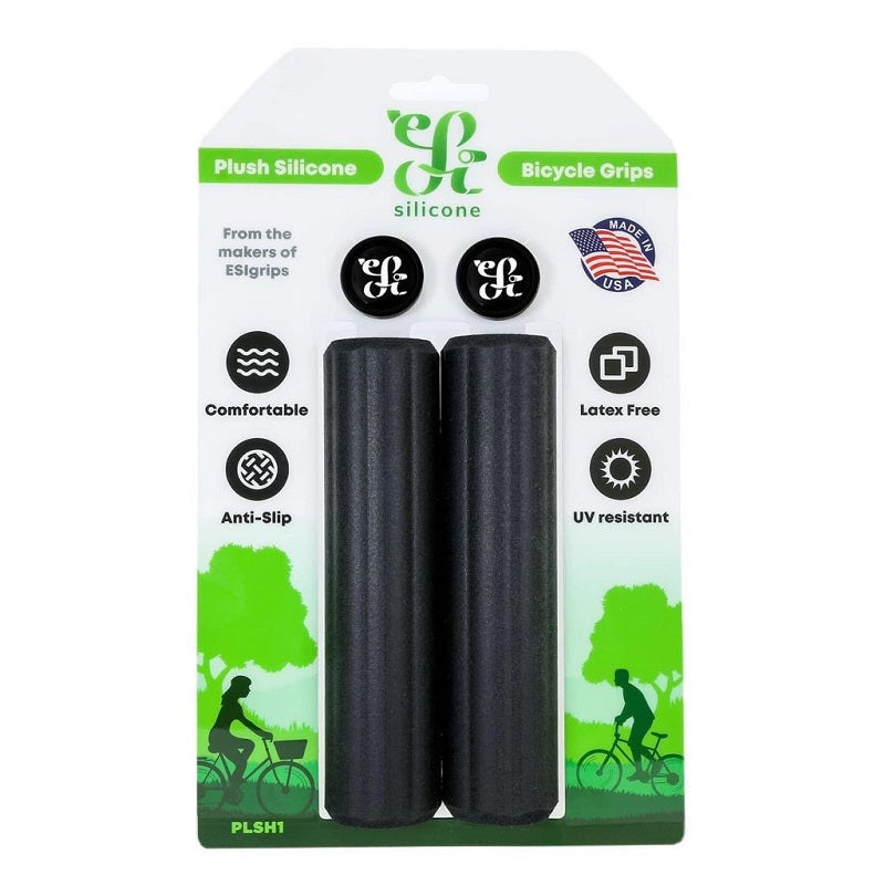 ESI Plush Silicone Grips - black