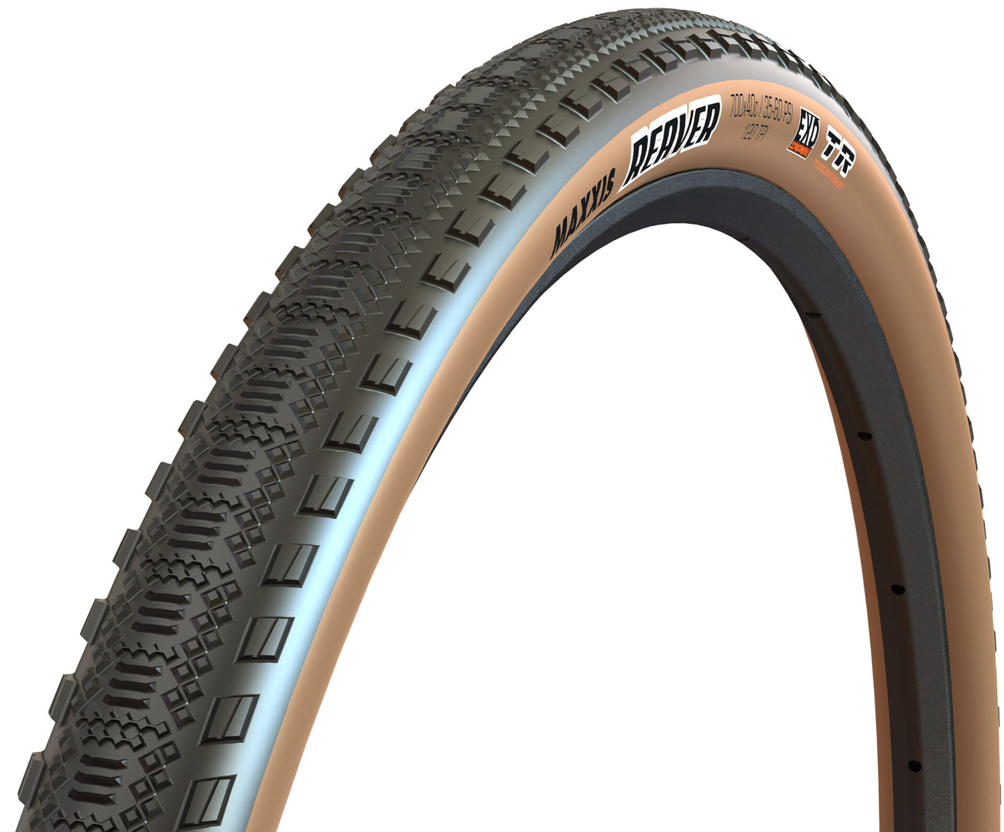 Maxxis Reaver Gravel Tyre (700x45c) - Tan