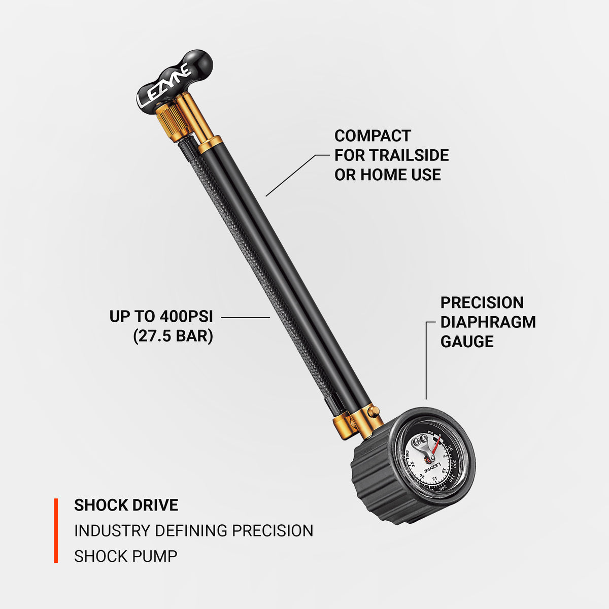 Lezyne Shock Drive Shock Pump