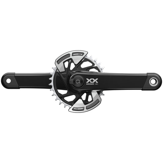 SRAM XX Eagle Powermeter Crankset - Carbon | AXS | T-Type | Wide | 1x12-speed | D1 - Direct Mount | 32 Teeth - black